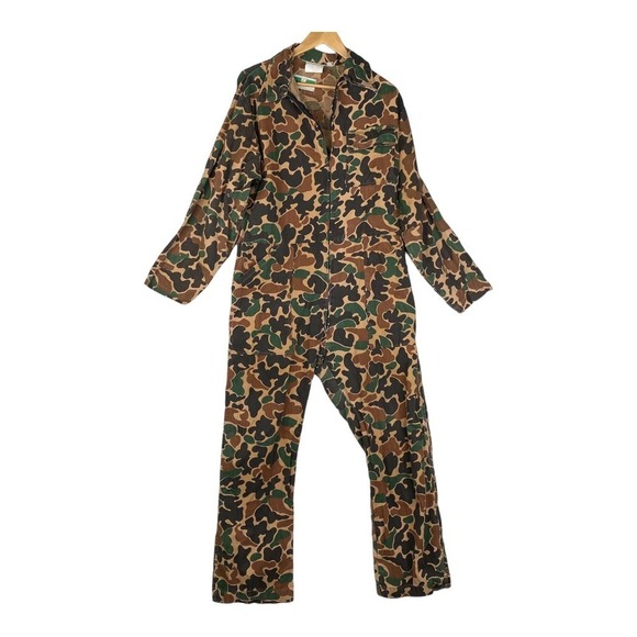 Game Winner Other - Vintage 80s Game Winner Duck Camo Full Body Jumpsuit Front Zip Men's Size Large